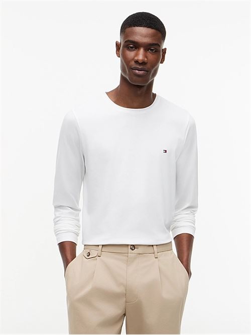 stretch slim fit logo sleeve tee TOMMY HILFIGER | MW0MW10804YBR
